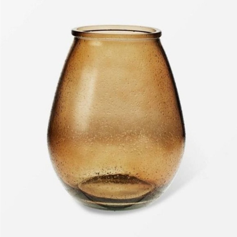 Studio McGee Amber Glass Vase Brown - Threshold